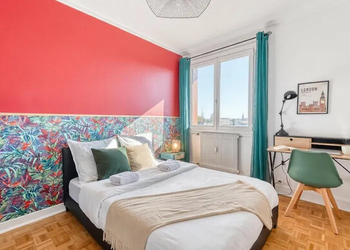 Ps4 Pour Longs Sejours - Parenthese Chic & Spacieuse A Angers - 4 Chambres, Balcon, Parking Gratuit * אנז'ה